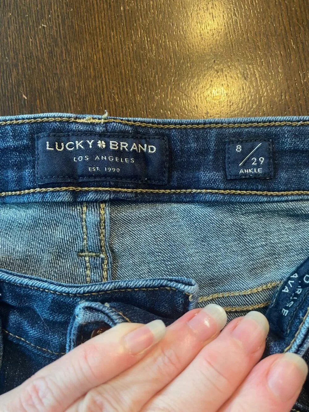 Lucky Brand Mid Rise Skinny Button Fly Jeans